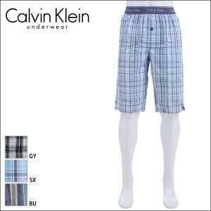 (カルバンクライン)Calvin Klein LONG WOVEN ハーフパンツ トランクス CK 53600201[メンズ すててこ ステテコ コットン 綿 100％] ［カルバン・クライン］
